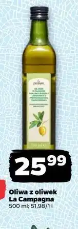 Netto Oliwa z oliwek extra virgin 100 % hiszpańska La Campagna oferta