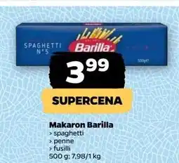 Netto Makaron fusilli Barilla oferta