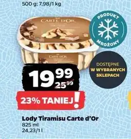 Netto Lody tiramisu Algida Carte D'or Les Desserts oferta