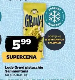 Netto Lody pistacchio Sammontana Gruvi oferta