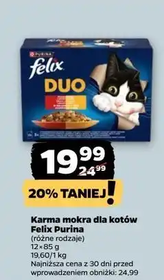 Netto Karma dla kota wiejskie smaki w galaretce Purina Felix Duo oferta