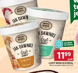Stokrotka Lody jak dawniej śmietankowe z wiśniami i sosem wiśniowym Bracia koral lody jak dawniej oferta