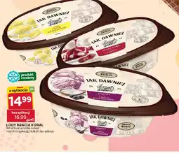Stokrotka Lody z jogurtem i sosem z czarnej porzeczki Bracia koral lody jak dawniej oferta