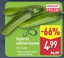 ALDI Ogórki szklarniowe oferta