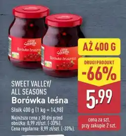 ALDI SWEET VALLEY/ALL SEASONS Borówka leśna oferta