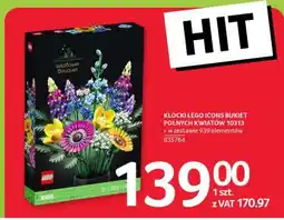 Selgros Klocki LEGO Icons Bukiet Polnych Kwiatów 10313 oferta