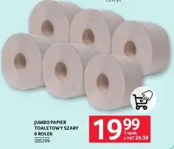 Selgros Jumbo Papier Toaletowy Szary 6 Rolek oferta
