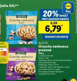 Lidl ALESTO Orzechy nerkowca, prażone oferta