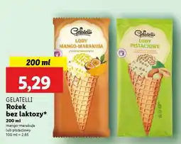 Lidl GELATELLI Rożek bez laktozy oferta