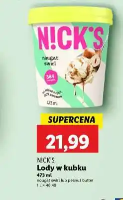 Lidl N!CK’S Lody w kubku oferta