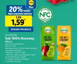 Lidl SOLEVITA Sok 100% tłoczony oferta