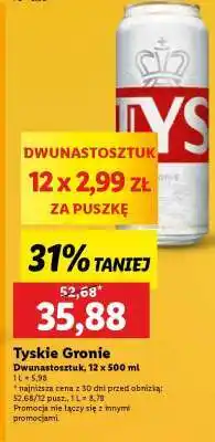 Lidl Tyskie Gronie oferta