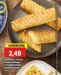 Lidl Paluch z ciasta francuskiego z nadzieniem waniliowym oferta
