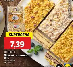 Lidl NUGATEX Placek z owocami oferta