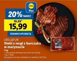 Lidl Steki z nogi z kurczaka w marynacie oferta
