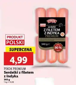 Lidl PIKOK PREMIUM Serdelki z filetem z indyka oferta