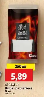 Lidl GRILL&FUN Kubki papierowe oferta