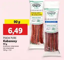 Lidl PIKOK PURE Kabanosy oferta