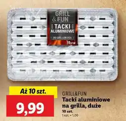 Lidl GRILL&FUN Tacki aluminiowe na grilla, duże oferta