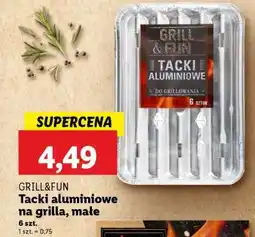 Lidl GRILL&FUN Tacki aluminiowe na grilla, małe oferta