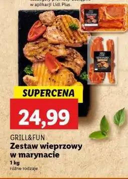 Lidl GRILL&FUN Zestaw wieprzowy w marynacie oferta