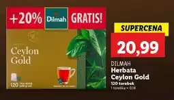 Lidl DILMAH Herbata Ceylon Gold oferta