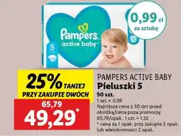 Lidl PAMPERS ACTIVE BABY Pieluszki 5 oferta