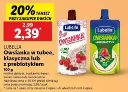 Lidl Lubella Owsianka w tubce, klasyczna lub z prebiotykiem oferta