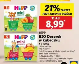 Lidl HIPP BIO Deserek w kubeczku oferta