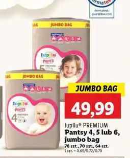 Lidl lupilu PREMIUM Pantsy 4, 5 lub 6, jumbo bag oferta