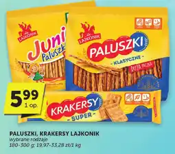Groszek Paluszki, krakersy Lajkonik 180-300g oferta