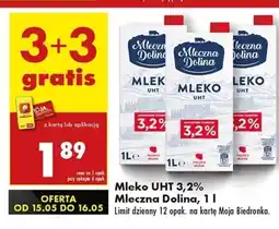 Biedronka Mleko Mleczna Dolina oferta