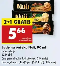 Biedronka Lody Nuii oferta