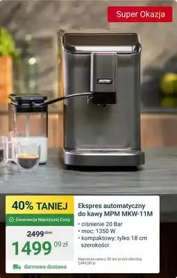 ERLI Ekspres do kawy MPM oferta