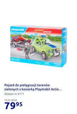 Action Pojazd do pielęgnacji terenów zielonych z kosiarką Playmobil Action Heroes oferta