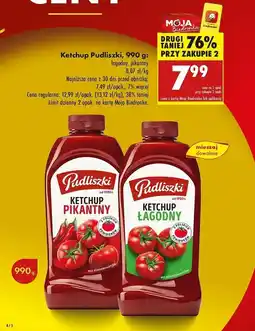 Biedronka Ketchup łagodny Pudliszki oferta