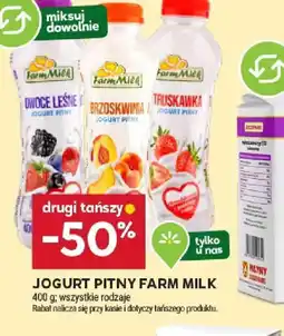 Stokrotka Jogurt pitny Farm Milk oferta