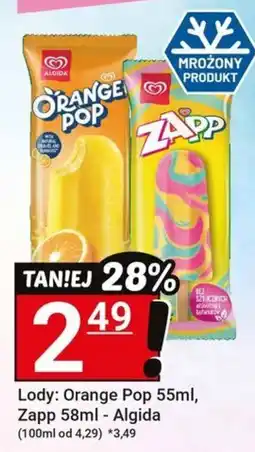 Hitpol Lody: Orange Pop, Zapp Algida oferta