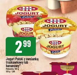 Polomarket Jogurt Polski z owsianką bananowy 180g Mlekovita oferta