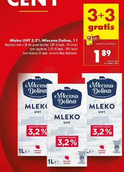 Biedronka Mleko 3.2% Mleczna dolina oferta