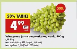 Biedronka Winogrona jasne bezpestkowe oferta