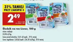 Biedronka Śledzik na raz pikantny Lisner śledzik na raz oferta