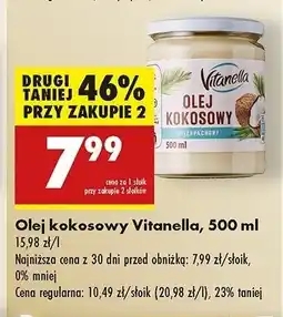 Biedronka Olej kokosowy Vitanella oferta