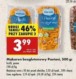 Biedronka Makaron bezglutenowy fusili Pastani oferta