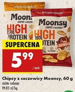 Biedronka Chipsy z soczewicy cheddar Moonsy oferta