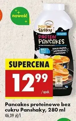 Biedronka Mieszanka do przygotowania pancakes proteinowe Pan shaky oferta