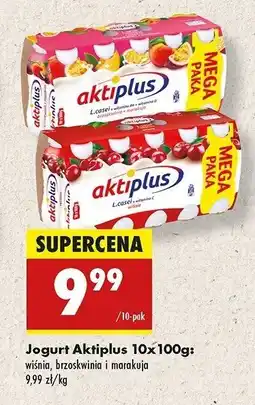 Biedronka Jogurt brzoskwinia-marakuja Aktiplus oferta