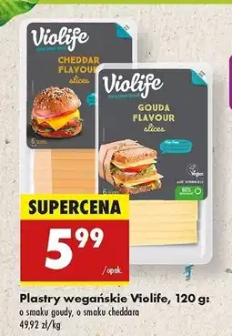 Biedronka Ser w plastrach cheddar Violife oferta