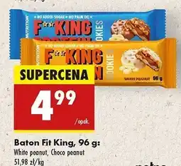 Biedronka Ciastka white peanut FITKING DELICIOUS oferta