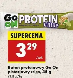 Biedronka Baton pistacjowy Sante go on! protein crisp oferta